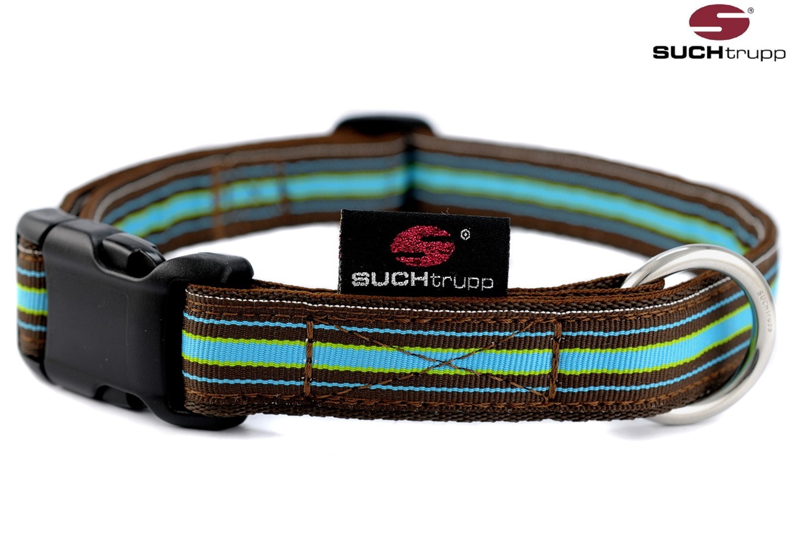 SUCHtrupp® Klick-Hundehalsband CHOCOLATE – verschiedene Farben und Größen
