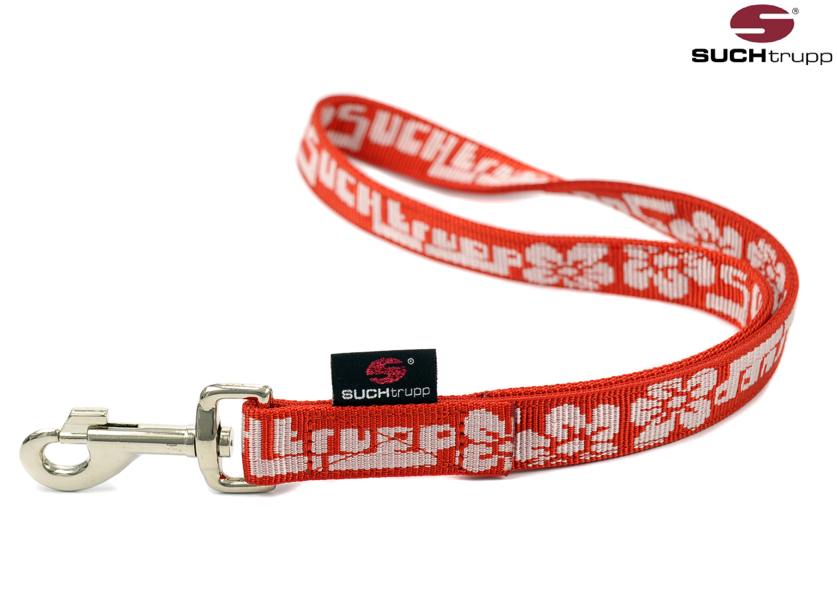 SUCHtrupp® Kurzführer ALOHA 44cm – orange-white