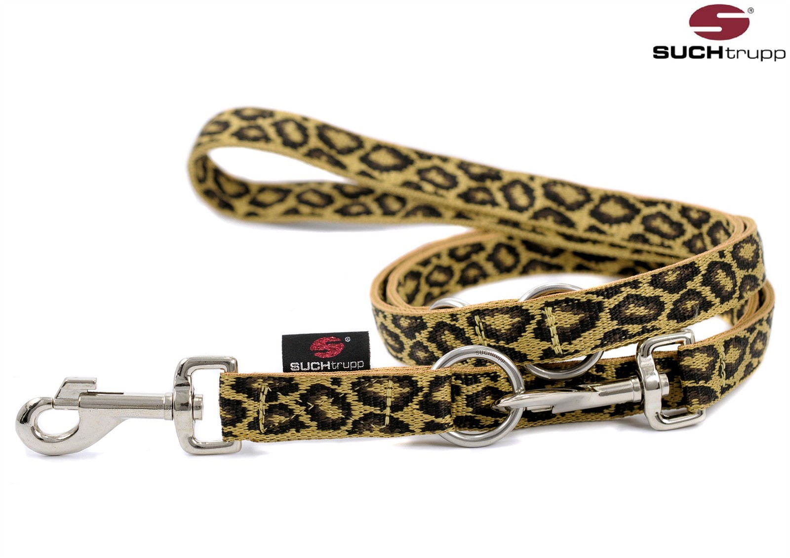 SUCHtrupp® Hundeleine LEO 2,5 m verstellbar – verschiedene Breiten