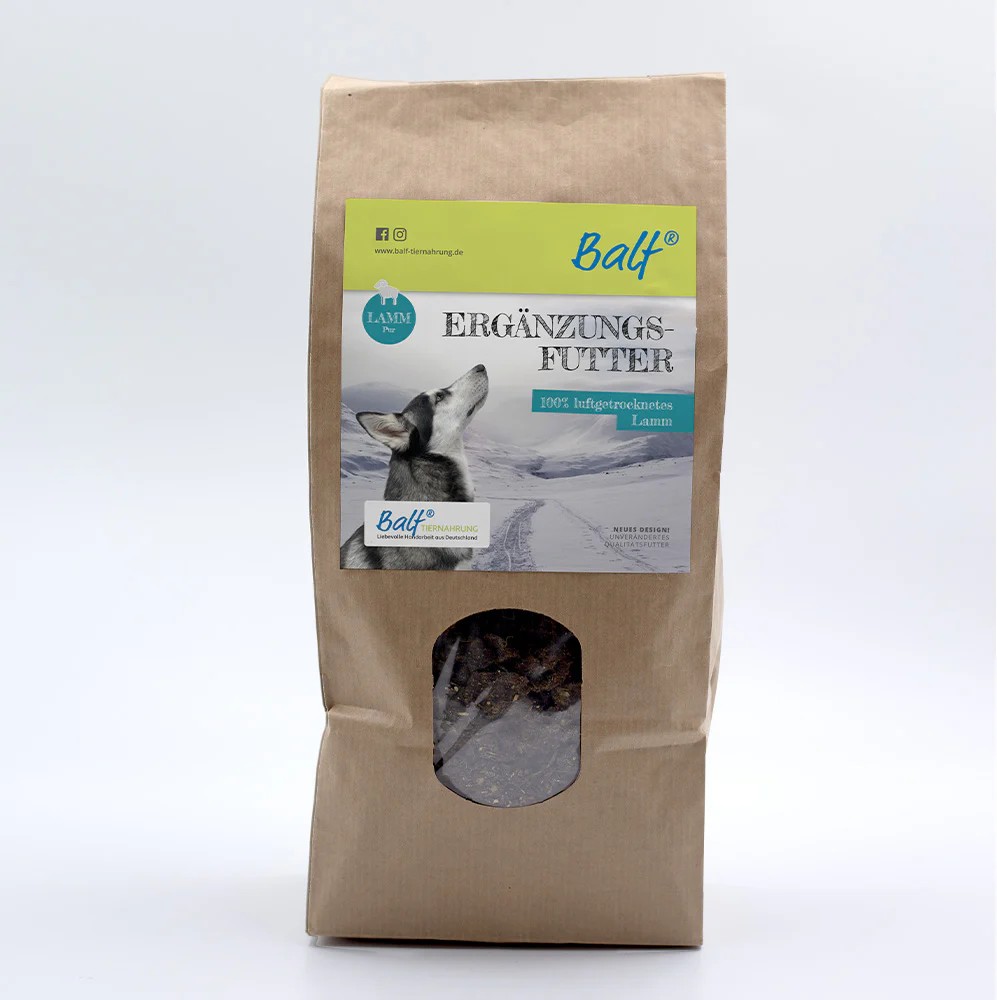 BALF® Trockenfleisch Lamm Pur – 100 % luftgetrocknetes Lammfleisch