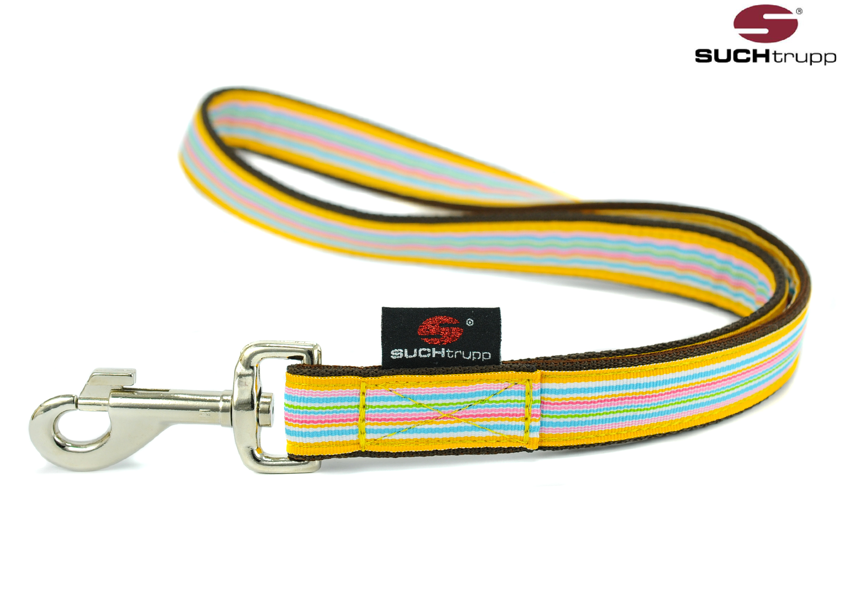 SUCHtrupp® Kurzführer SUNNY 44cm – yellow-mix