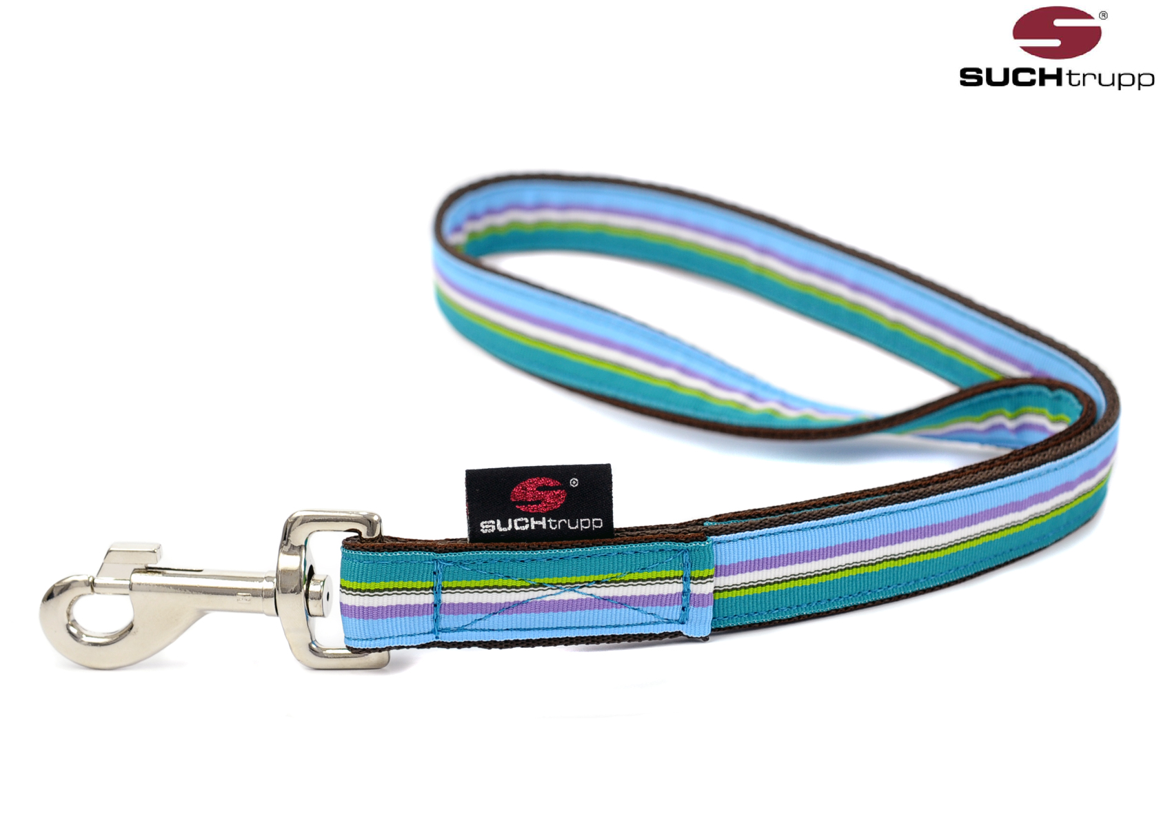 SUCHtrupp® Hundeleine OCEAN 44cm - blue-mix