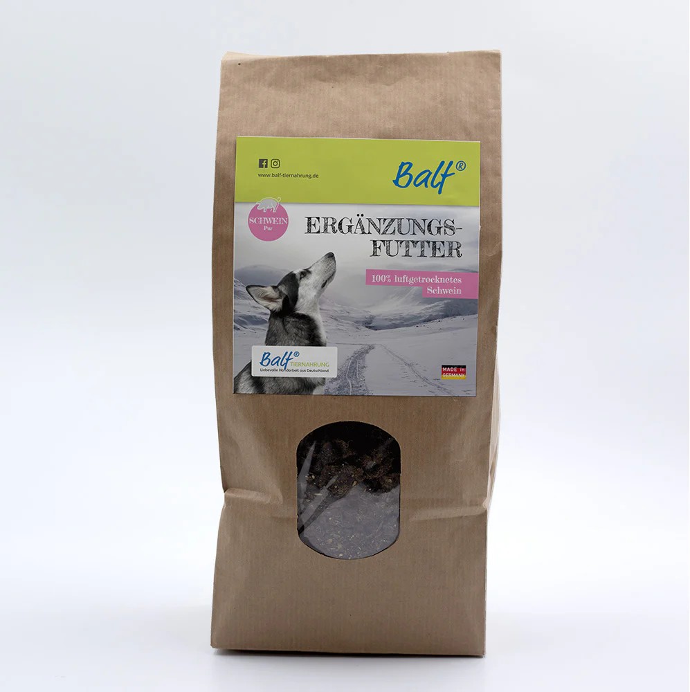 BALF® Trockenfleisch Schwein Pur – 100 % luftgetrocknetes Schweinefleisch