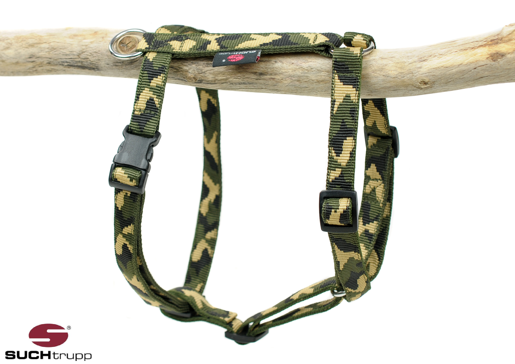 SUCHtrupp® Hundegeschirr JUNGLE – Brustgeschirr – Camouflage