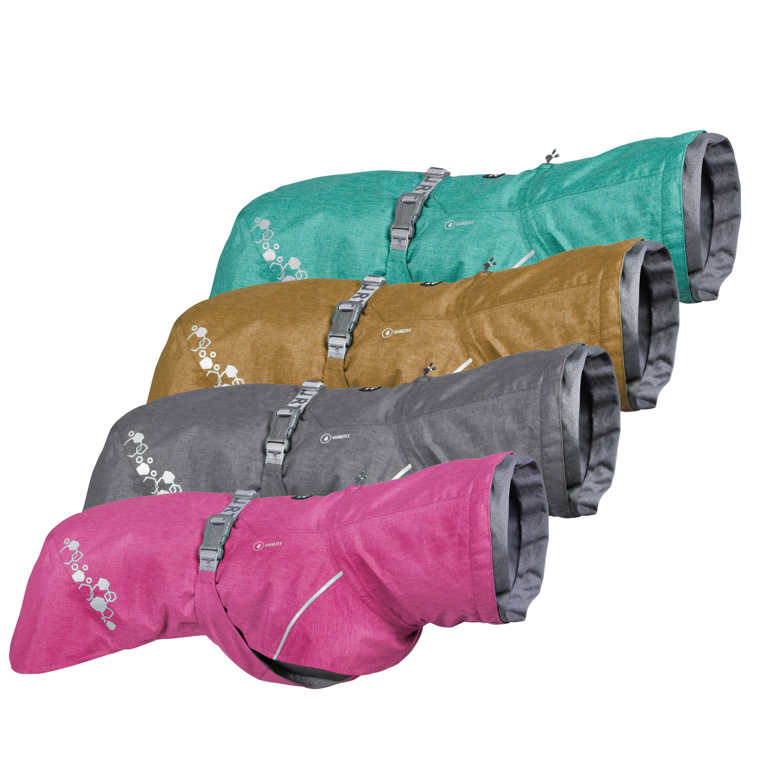 Hurrta® Regenmantel Monsoon Coat II ECO | Farben: blackberry, desert, peacock, ruby