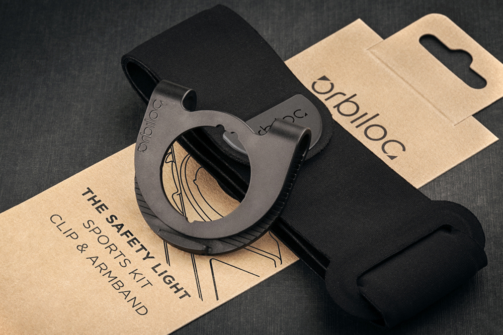 Orbiloc Sports Kit – Armband und Clip für Orbiloc Leuchten beim Sport, Laufen und Wandern