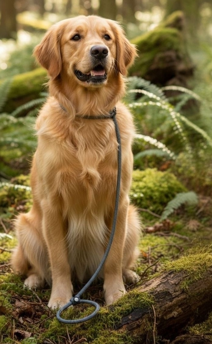 Niggeloh Retrieverleine BLITZ – Hundeleine mit Blitzverstellung, 1,8 m