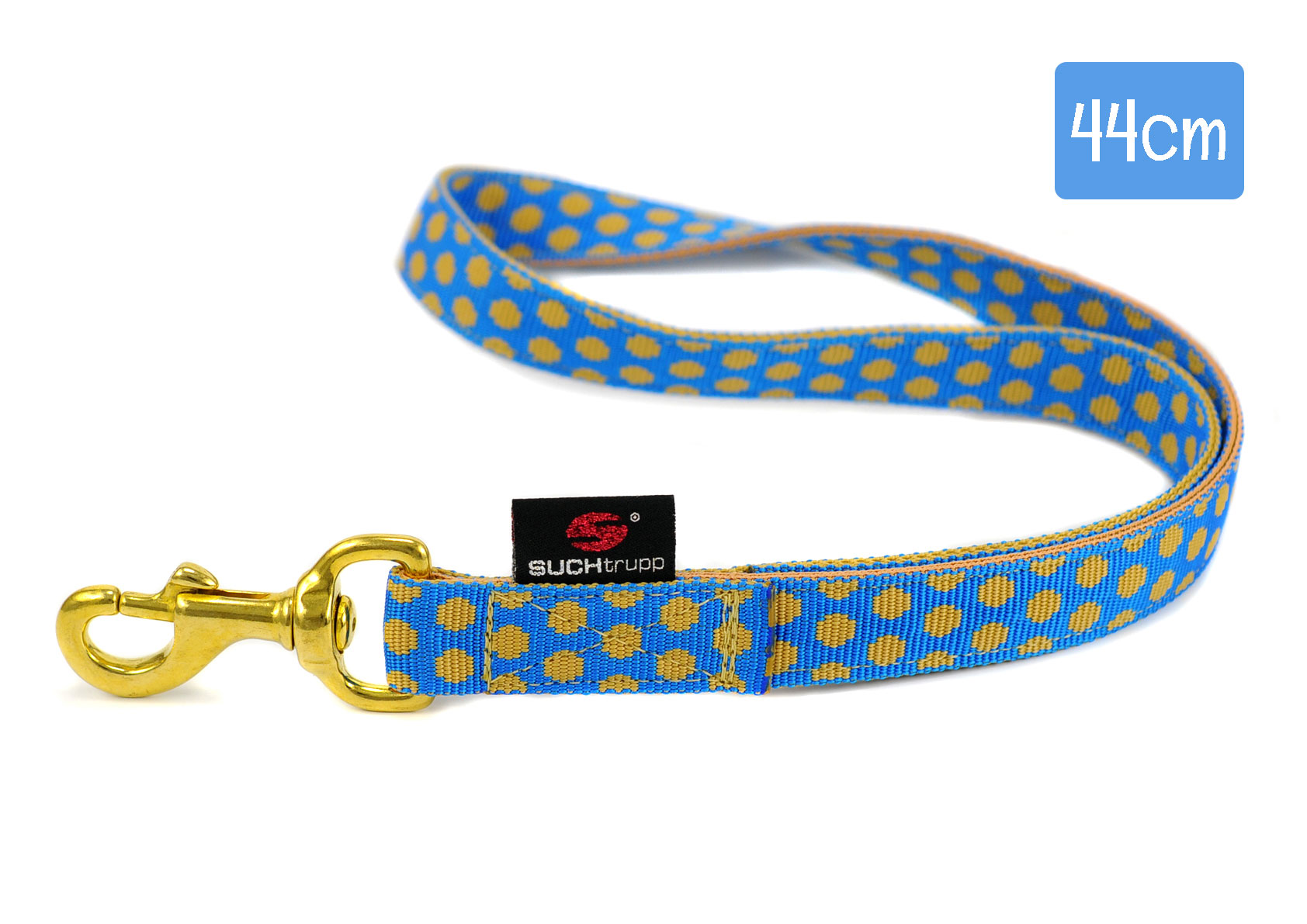 SUCHtrupp® Hundeleine Kurzführer DOTS 44 cm – verschiedene Farben