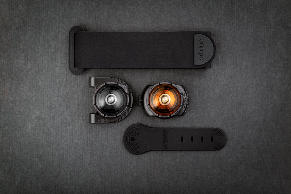 Orbiloc K9 Active Pack – LED-Sicherheitslicht für Hund und Hundesportler, Amber & Dark