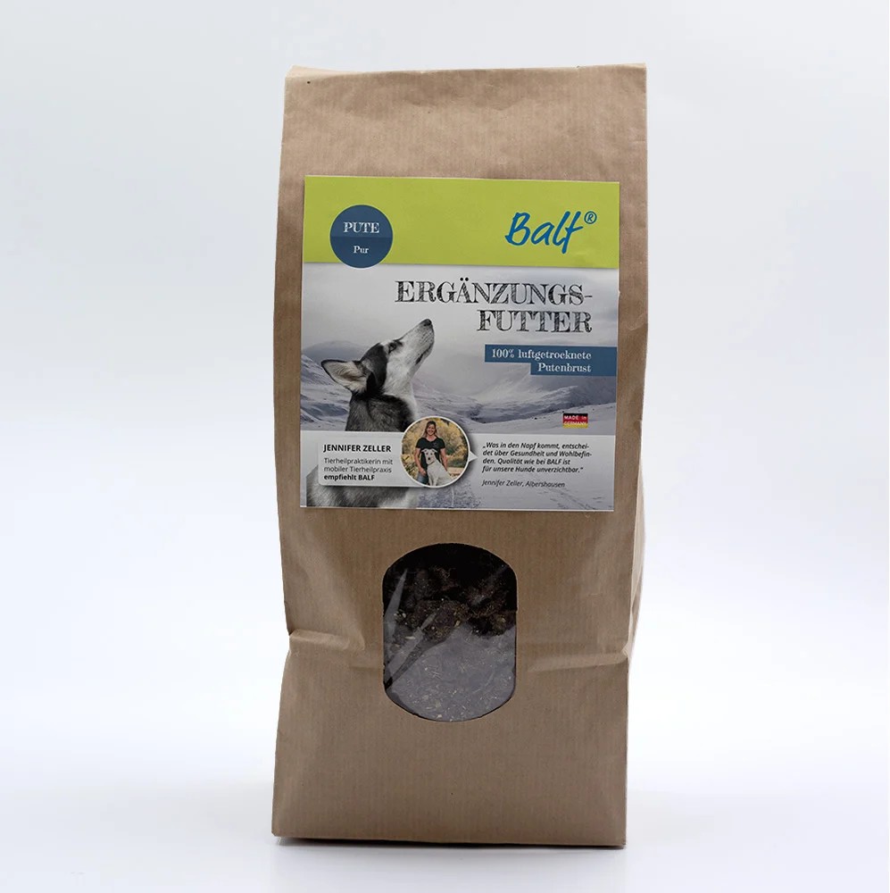BALF Trockenfleisch Pute Pur - 100% Luftgetrocknete Pute