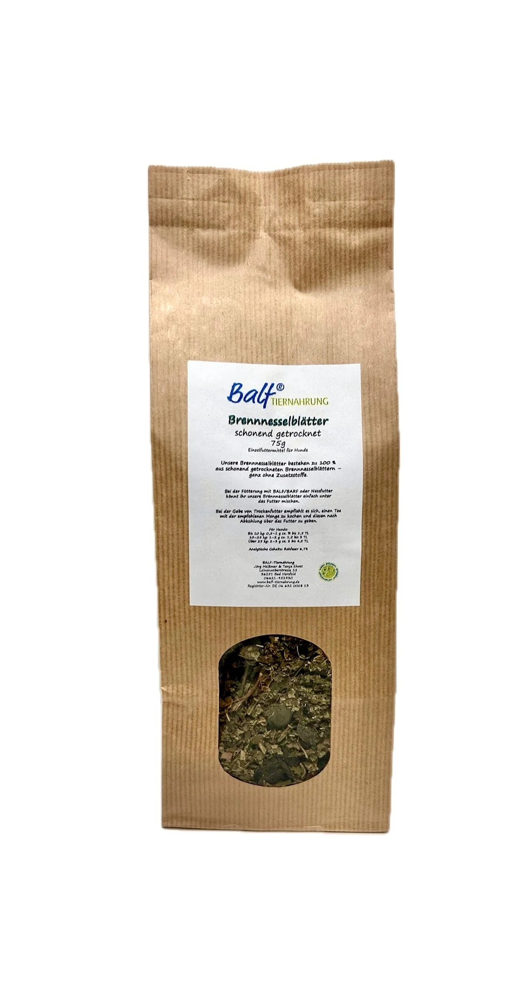 BALF® Brennnesselblätter, getrocknet – Einzelfuttermittel für Hunde