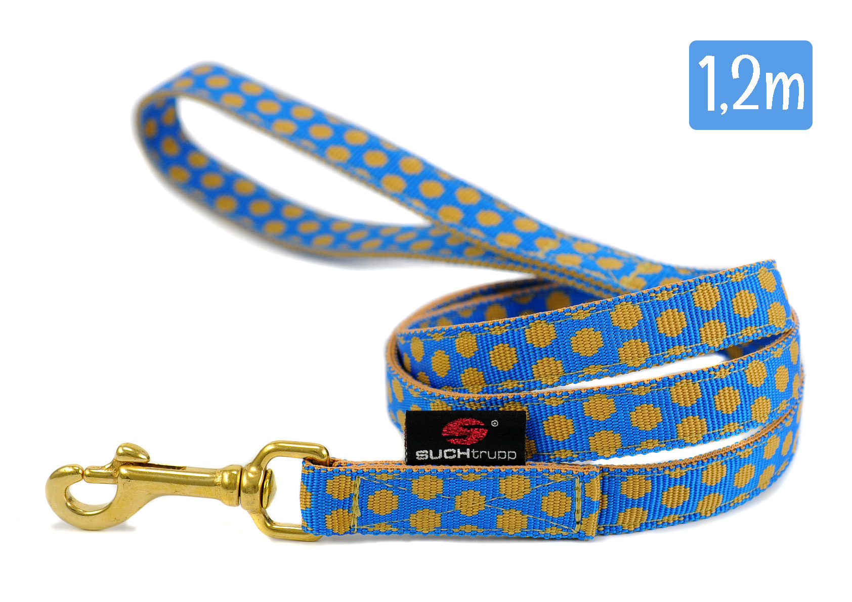 SUCHtrupp® Hundeleine DOTS 120 cm - verschiedene Farben und Breiten