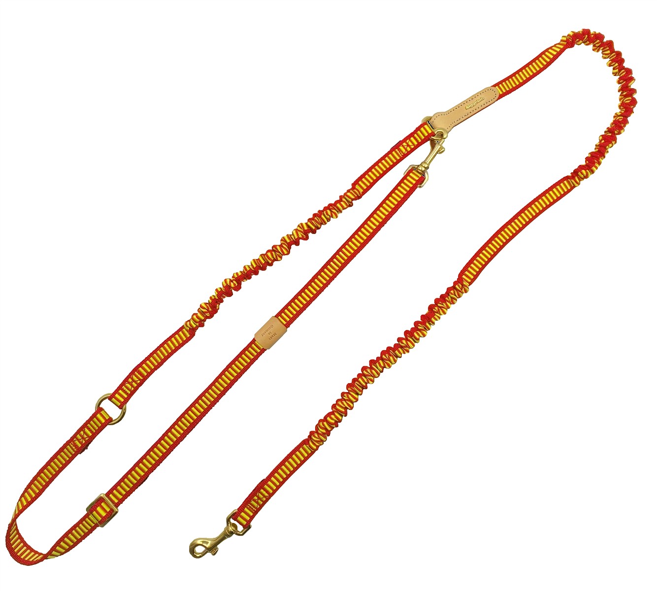 Niggeloh Umhängeleine STRETCH – Hundeleine mit Dehnfunktion für Jogger & Radfahrer, 2,9 bis 3,8 m