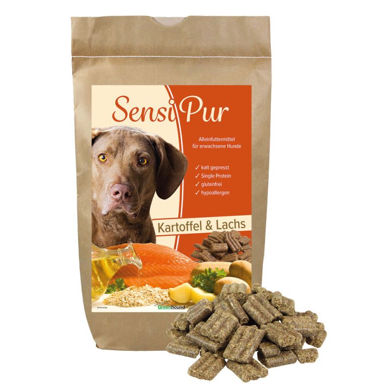 Greenhound Trockenfutter SensiPur Kartoffel & Lachs, SINGLE PROTEIN, kaltgepresst