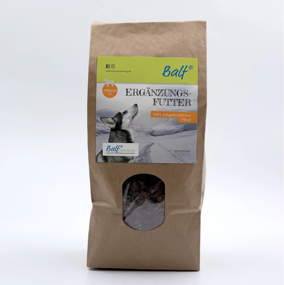 BALF® Trockenfleisch Pferd Pur – 100 % luftgetrocknetes Pferdefleisch