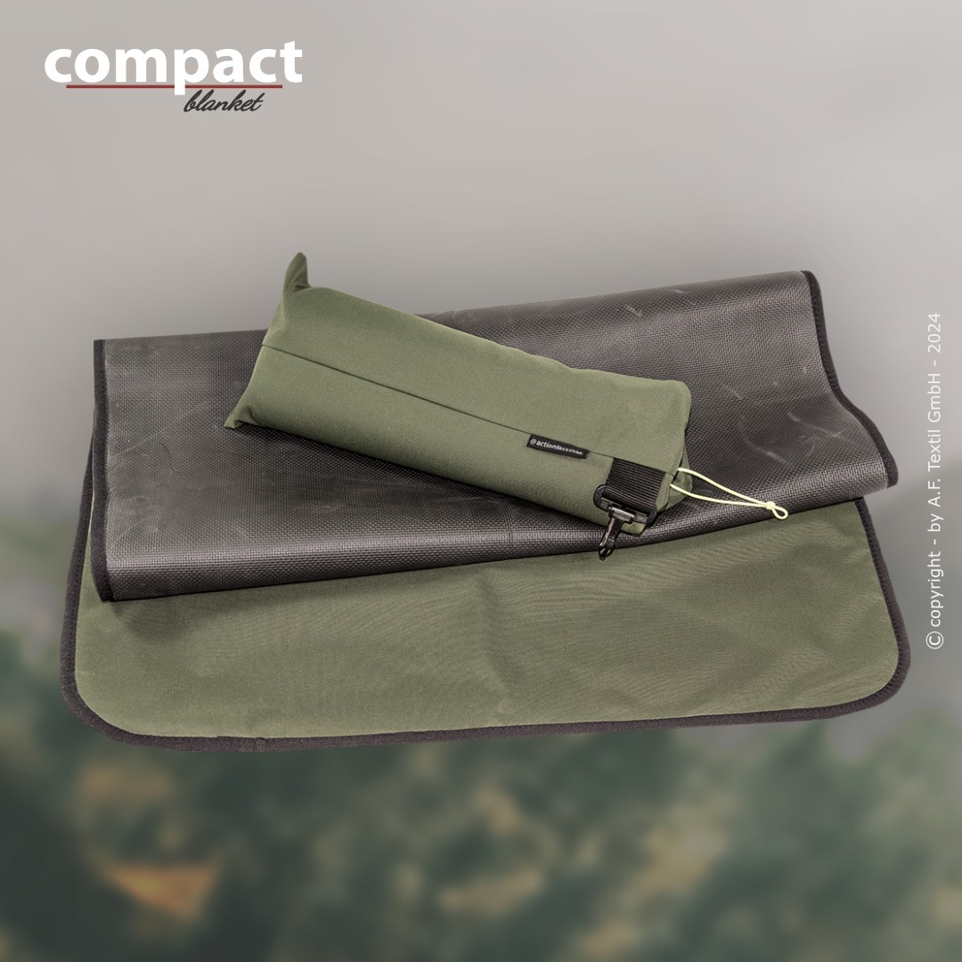Compact Blanket Rain - rutschfeste Neoprendecke| olive | 65x100cm