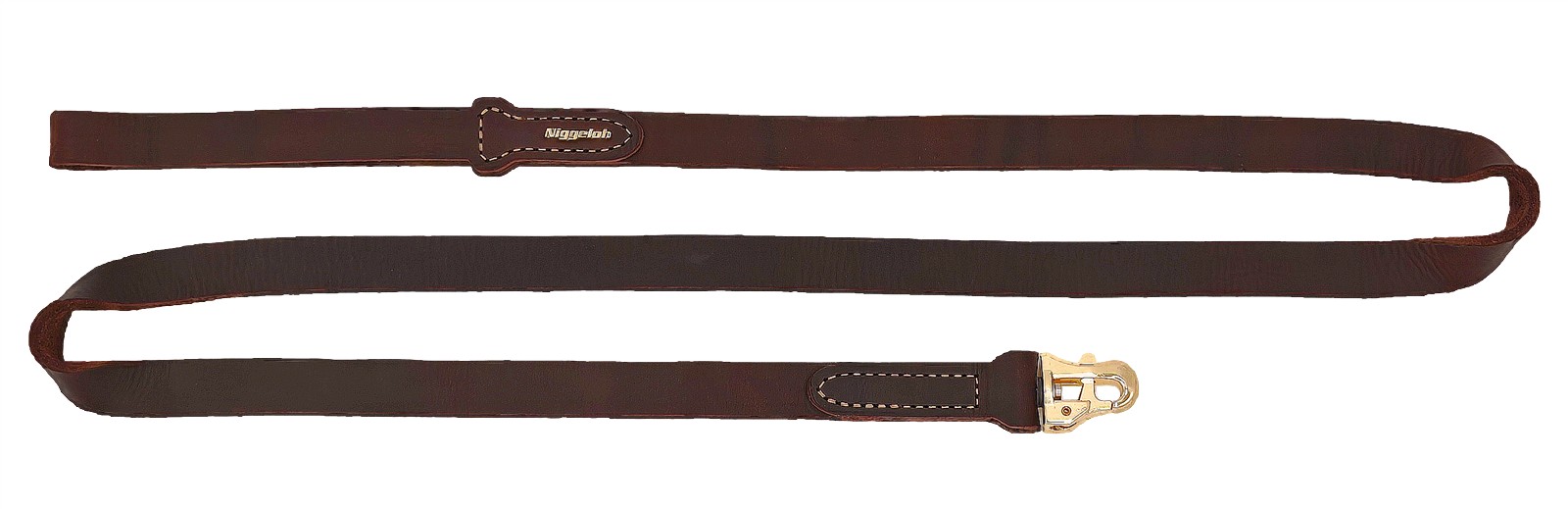 Niggeloh Führleine PRIMUS – Lederhundeleine, schokoladenbraun, 1,6 m