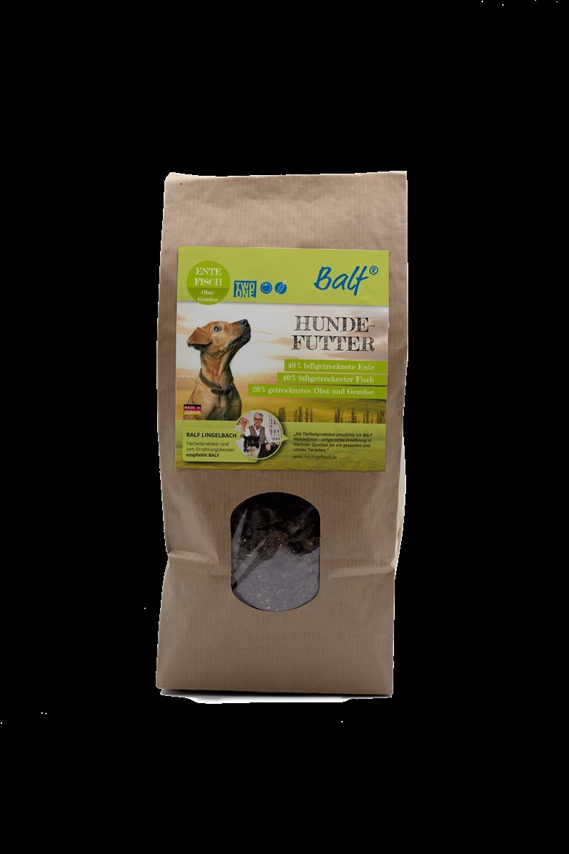 BALF® TwoinOne Ente & Fisch mit Obst & Gemüse – Luftgetrocknetes Hundefutter