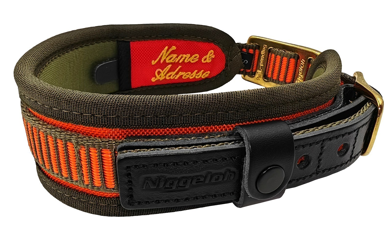 Niggeloh Halsung DeLuxe – Robustes Hundehalsband, wasserabweisend