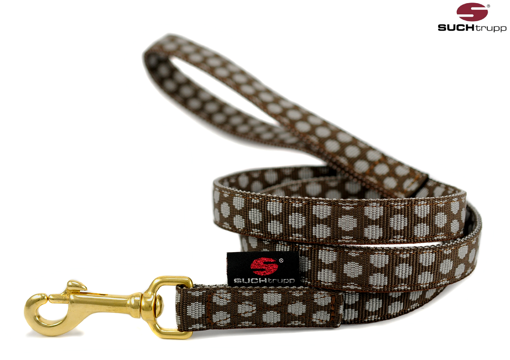 SUCHtrupp® Hundeleine DOTS 120 cm - verschiedene Farben und Breiten