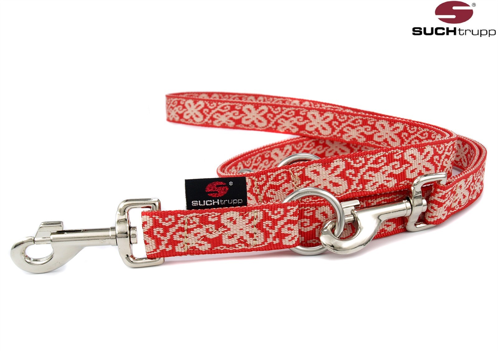 SUCHtrupp® Hundeleine HAPPY 2m verstellbar – vier Farben