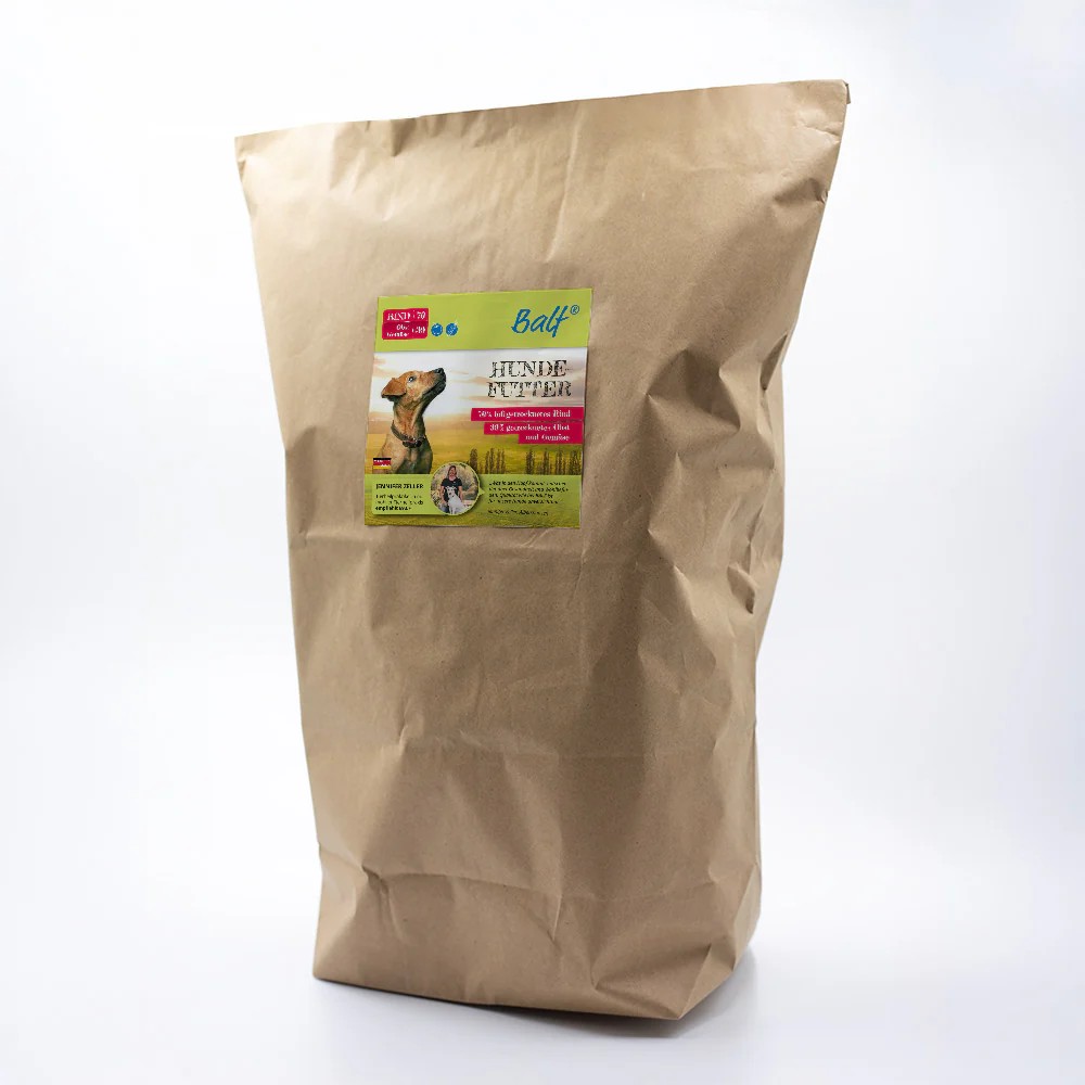 BALF Trockenbarf 70/30 Rind mit Obst & Gemüse – Luftgetrocknetes Hundefutter