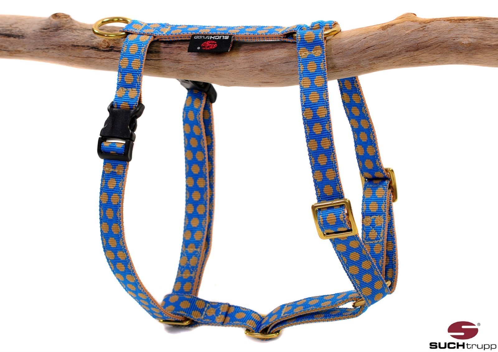 SUCHtrupp® Hundegeschirr DOTS Y-Geschirr – verschiedene Farben und