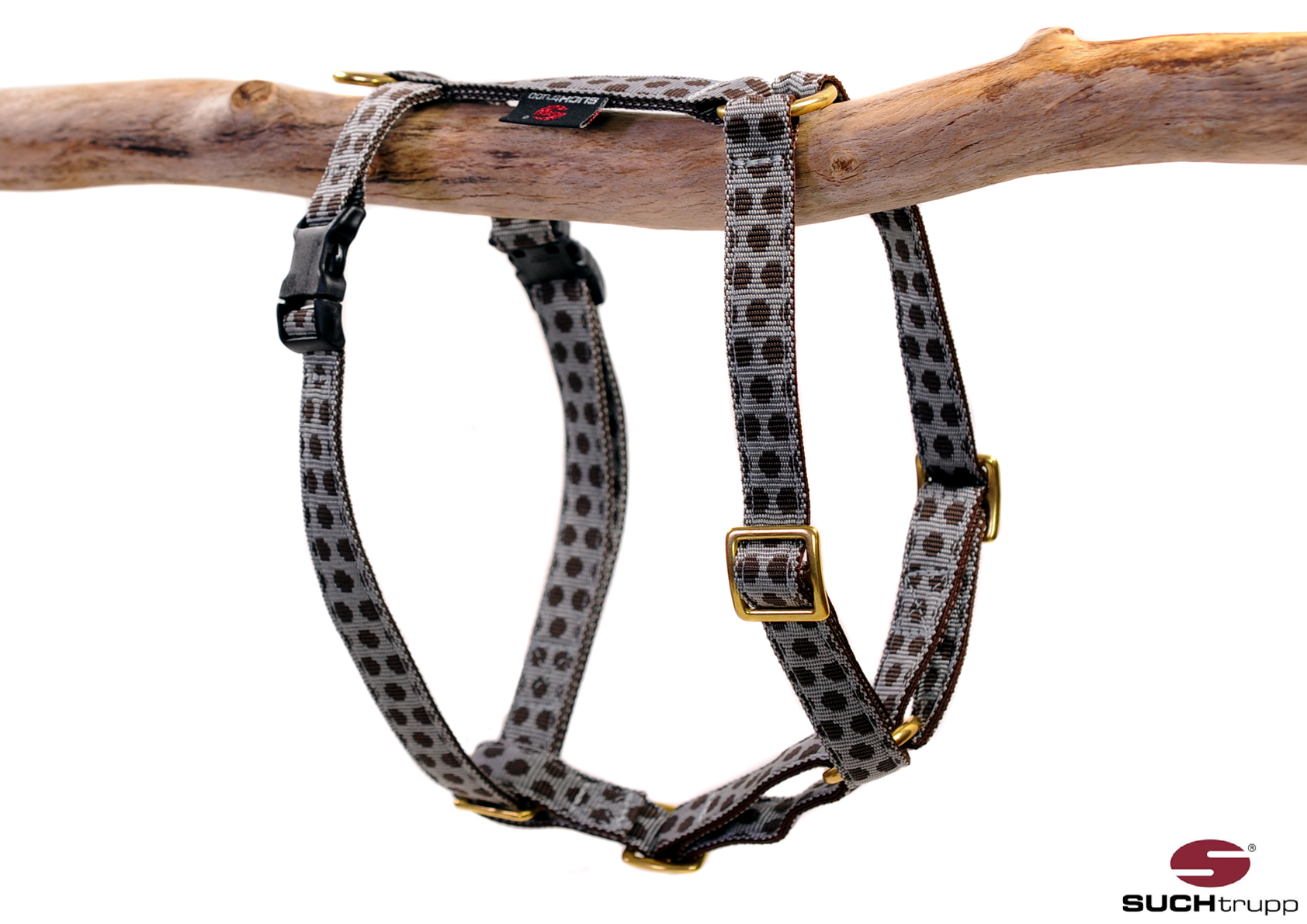 SUCHtrupp® Hundegeschirr DOTS Y-Geschirr – verschiedene Farben und
