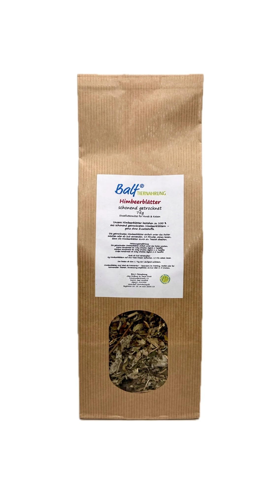 BALF® Himbeerblätter getrocknet – Einzelfuttermittel für Hunde & Katzen