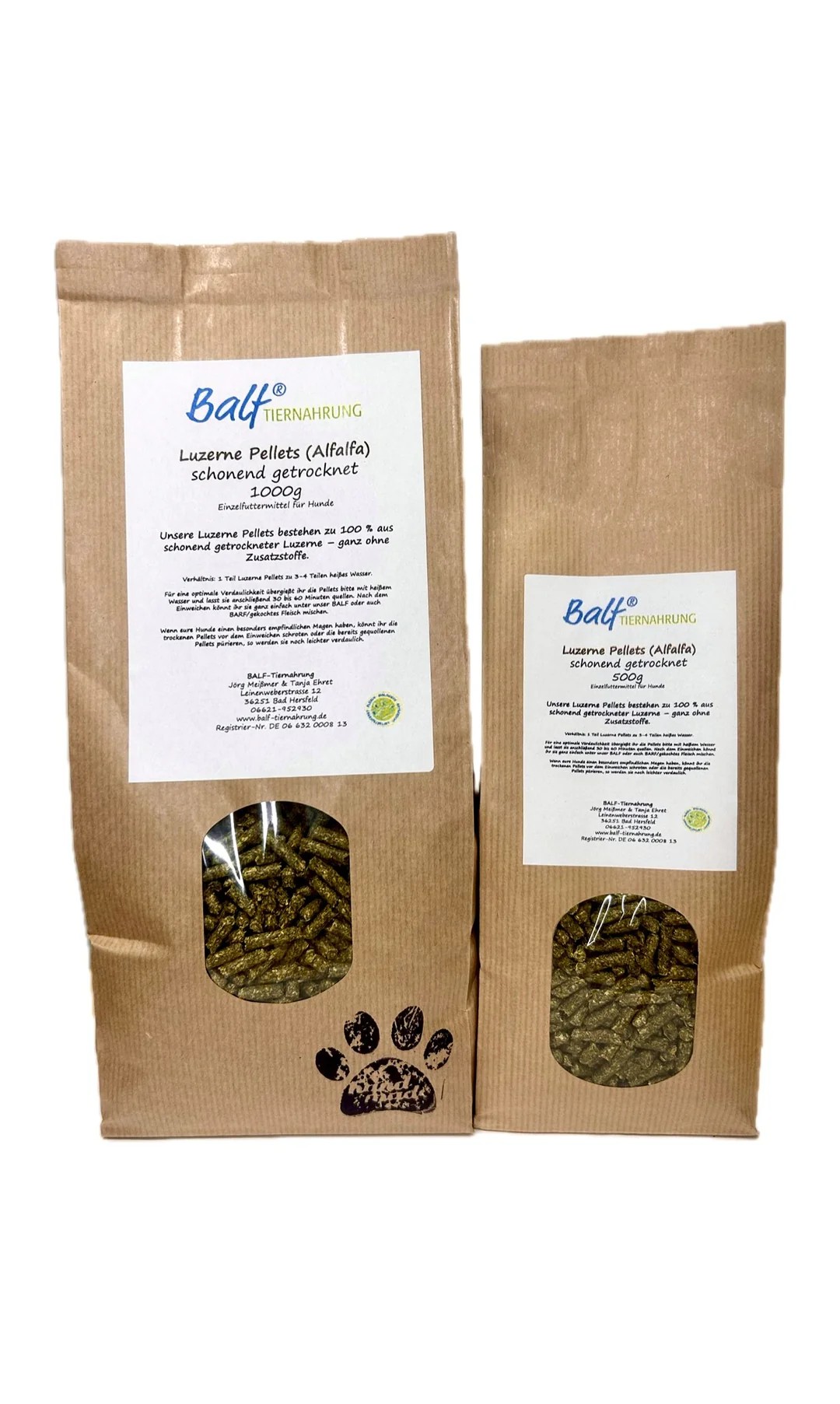 BALF® Luzerne Pellets (Alfalfa) getrocknet – Einzelfuttermittel für Hunde