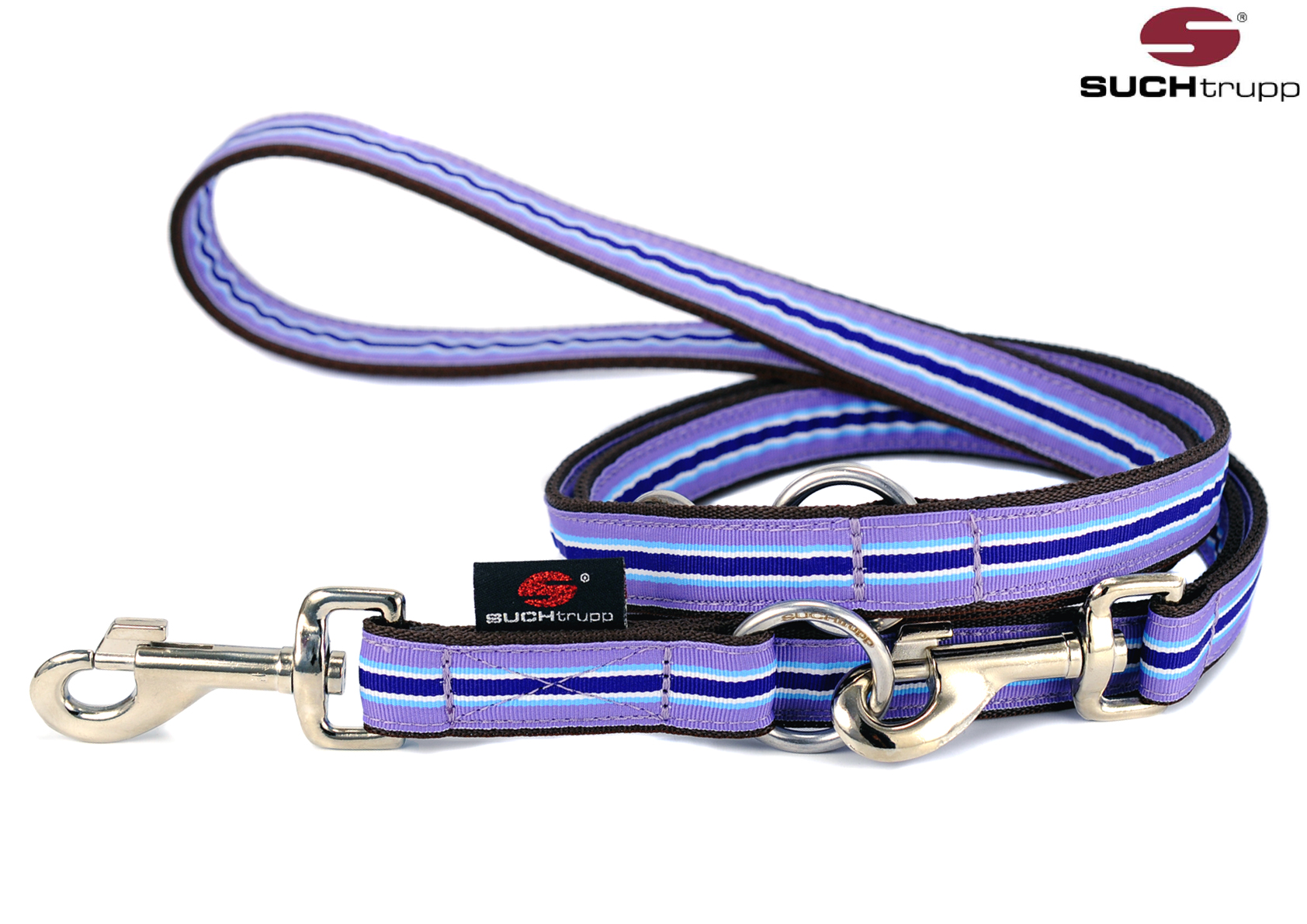SUCHtrupp® Hundeleine LILAC 2,5 m verstellbar – violett-lila